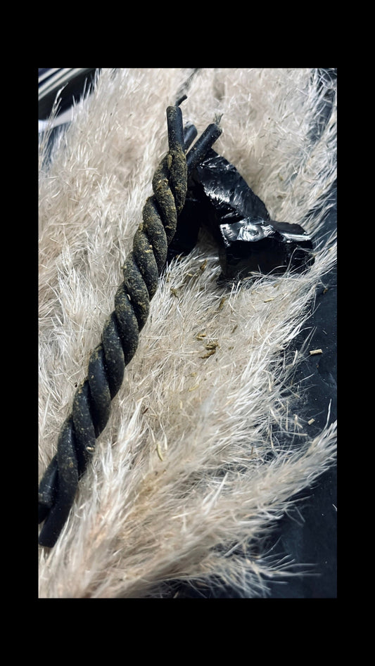 Ritualkerze Black Protection – Schutz vor bösem Blick, Verwünschungen & negativer Energie